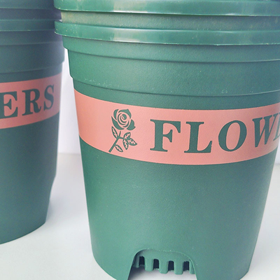 Pots en plastique adaptés aux besoins du client d'usine de 12 pouces autour des pots en plastique de jardin 10 gallons
