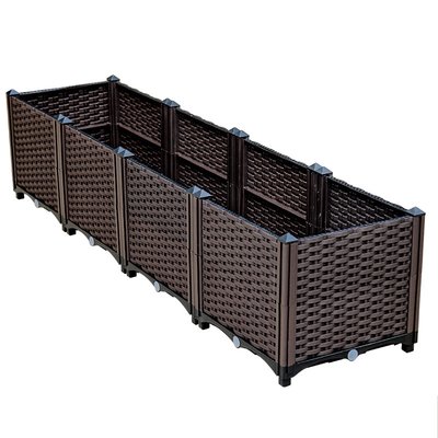 Balcon en gros de potager plantant la combinaison de plantation extérieure de jardin de toit de bassin de pot plantant la boîte