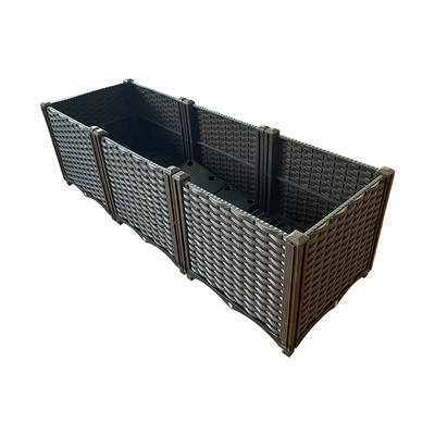 Oxydant de jardin de personnalisation anti de boîte en plastique décorative de planteur