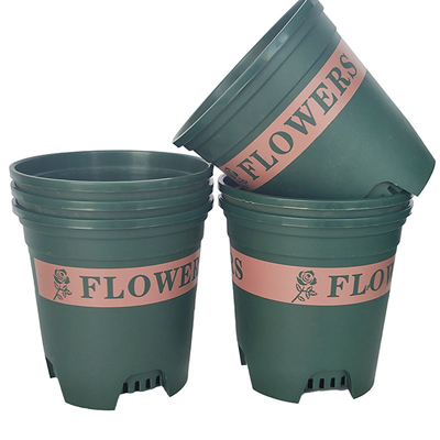Pots en plastique adaptés aux besoins du client d'usine de 12 pouces autour des pots en plastique de jardin 10 gallons