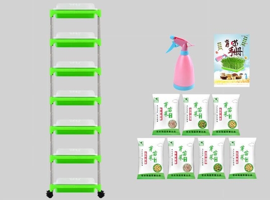 Jeune plante multicouche Tray Stand Microgreen Hydroponic Trays biodégradable