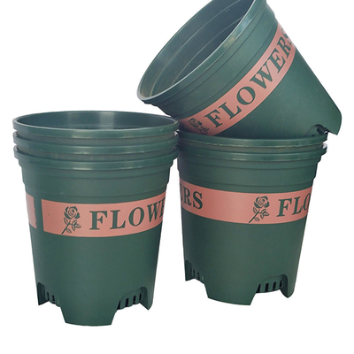 Résistance en plastique en plastique ronde de collision de conteneur d'usine de pots de fleur de 0,5 gallons