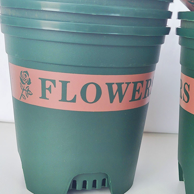 Résistance en plastique en plastique ronde de collision de conteneur d'usine de pots de fleur de 0,5 gallons