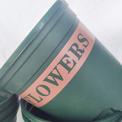 Résistance en plastique en plastique ronde de collision de conteneur d'usine de pots de fleur de 0,5 gallons