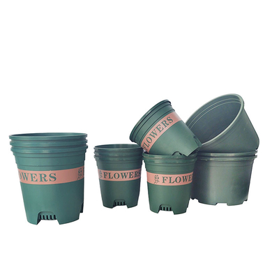 Pots de fleur en plastique ronds modernes d'OEM 9cm 11cm autour des pots en plastique d'usine