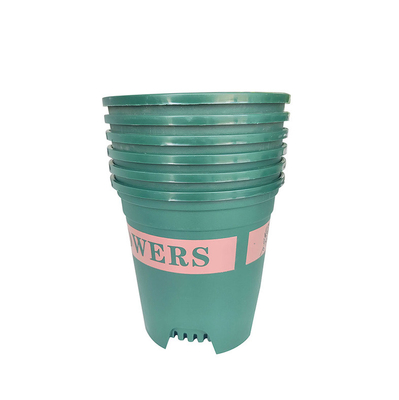 Pots ronds en plastique résistants d'usine des pots 9cm de pépinière de 6 pouces de Sun de famille