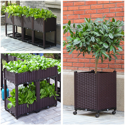 planteur en plastique de boîte de fleur de longueur de 120cm