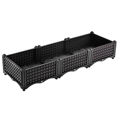 Boîte de arrosage de planteur d'individu drainable de jardin sur la résistance de gel de roues