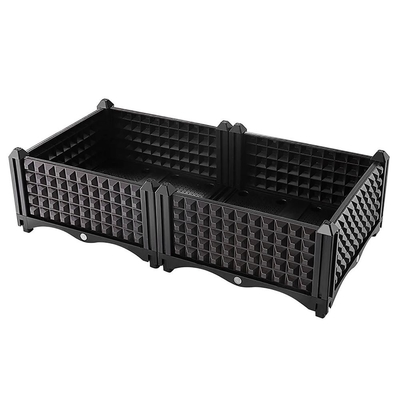 Boîte de arrosage de planteur d'individu drainable de jardin sur la résistance de gel de roues