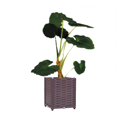 le planteur carré en plastique de 40*40*37cm enferme dans une boîte le poids léger de plastique de planteurs de Veg