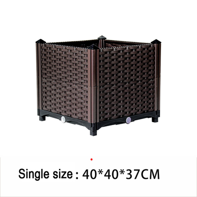 boîtes en plastique étroites de planteur de longueur de 160cm longues