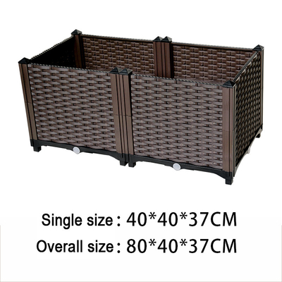 boîtes en plastique étroites de planteur de longueur de 160cm longues