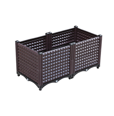 Le grand planteur de PVC de résistance à la corrosion enferme dans une boîte les poubelles en plastique d'intérieur minimalistes de planteur
