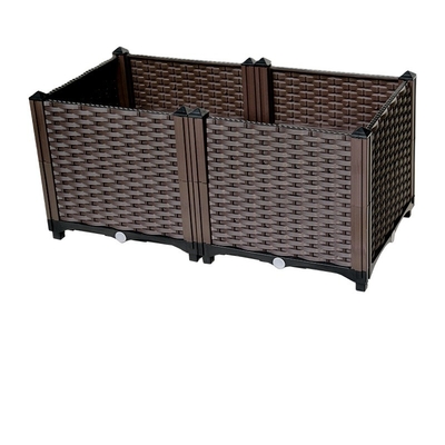 Le grand planteur de PVC de résistance à la corrosion enferme dans une boîte les poubelles en plastique d'intérieur minimalistes de planteur