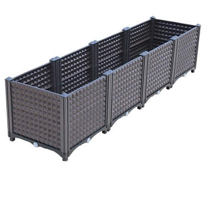 Le planteur en plastique de plate-forme de racine profonde drainable à la maison enferme dans une boîte la résistance à la corrosion