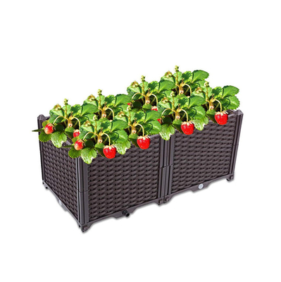 2pcs a élevé les boîtes augmentées en plastique de planteur de polypropylène pour la protection de Sun de jardin