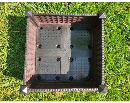 Le rectangle de jardinage de boîte de planteur de fleur de yard de haute qualité cultivent des légumes de lit de jardin plantant le conteneur