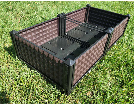 Le rectangle de jardinage de boîte de planteur de fleur de yard de haute qualité cultivent des légumes de lit de jardin plantant le conteneur