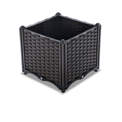 Main - boîte en plastique tissée de planteur de jardin