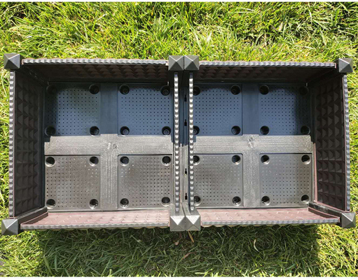 individu élevé de plastique de planteur de lit de jardin de 160*40*22cm arrosant les boîtes en plastique de planteur de plate-forme