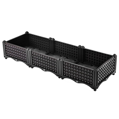 Kit augmenté en plastique de planteur de lit de jardin de boîte de planteur de polypropylène de la CE ISO9001