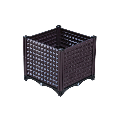 Lit bon marché augmenté empilable d'usine de jardin de boîte de planteur de lit de jardin de place en plastique de haute qualité
