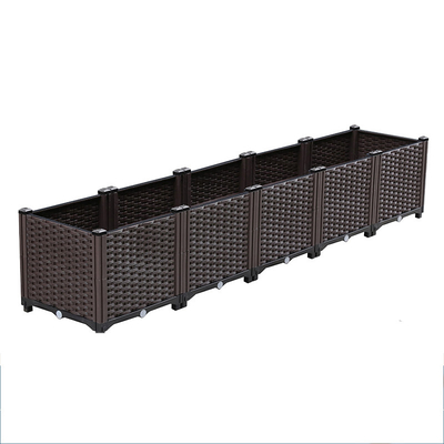Balcon en gros de potager plantant la combinaison de plantation extérieure de jardin de toit de bassin de pot plantant la boîte