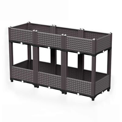 Boîte debout en plastique multicouche 120*40*67cm de planteur pour le balcon