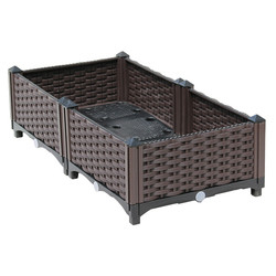 Boîte debout en plastique multicouche 120*40*67cm de planteur pour le balcon
