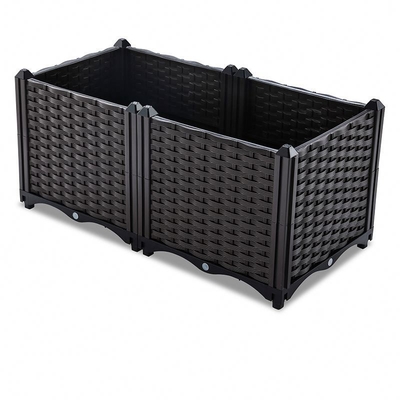 Insecte Herb Planter Box de plastique tissé par preuve boîtes en plastique de planteur de 30 pouces