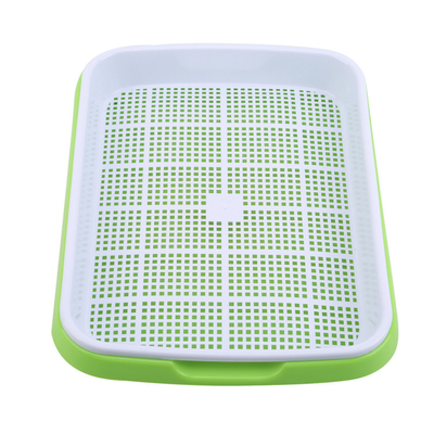 Pousse en plastique adaptée aux besoins du client multifonctionnelle Tray Double Layer de graine