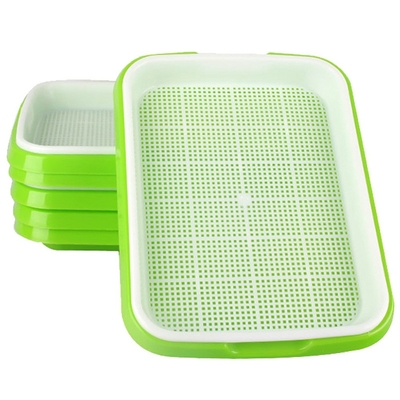 Pousse en plastique adaptée aux besoins du client multifonctionnelle Tray Double Layer de graine