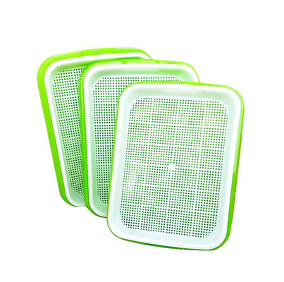 graine hydroponique en plastique large Sprouter Tray With Lid Anti Corrosion de plateaux de 24.5cm