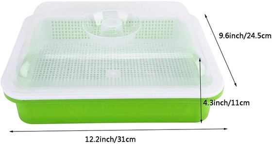 Plateaux recyclables de germination de pp Microgreen avec l'utilisation de cuisine de couvercle de couverture