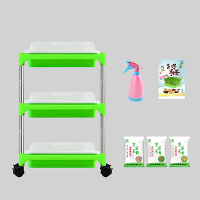 Jeune plante hydroponique d'intérieur Tray Stand For Family Corrosion de pp résistant