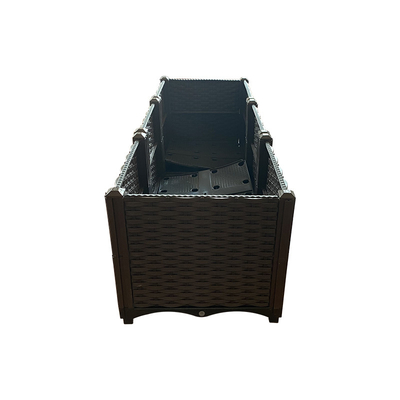 Oxydant de jardin de personnalisation anti de boîte en plastique décorative de planteur