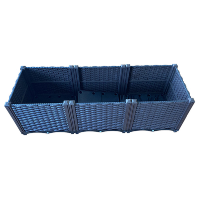 Oxydant de jardin de personnalisation anti de boîte en plastique décorative de planteur