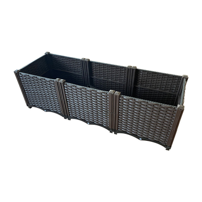 Oxydant de jardin de personnalisation anti de boîte en plastique décorative de planteur